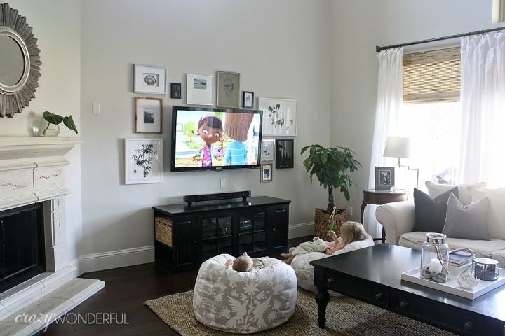 diy stencil bean bag otomi chair, home decor, living room ideas, painted furniture