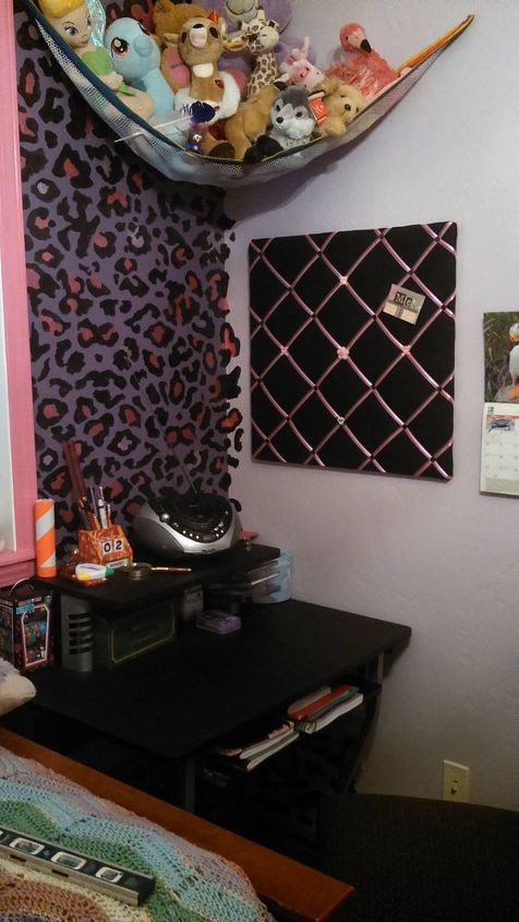 Pink Cheetah Stencil Makeover For Girls Room Hometalk