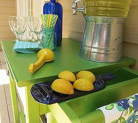 painted furniture bar cart modern masters paint, outdoor furniture, outdoor living, repurposing upcycling