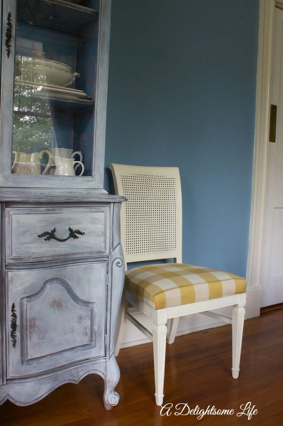 painting furniture reupholster chairs dining room, chalk paint, dining room ideas, home decor, painted furniture, reupholster