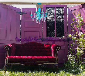backyard ideas gypsy boho fun, outdoor furniture, outdoor living, painted furniture, repurposing upcycling