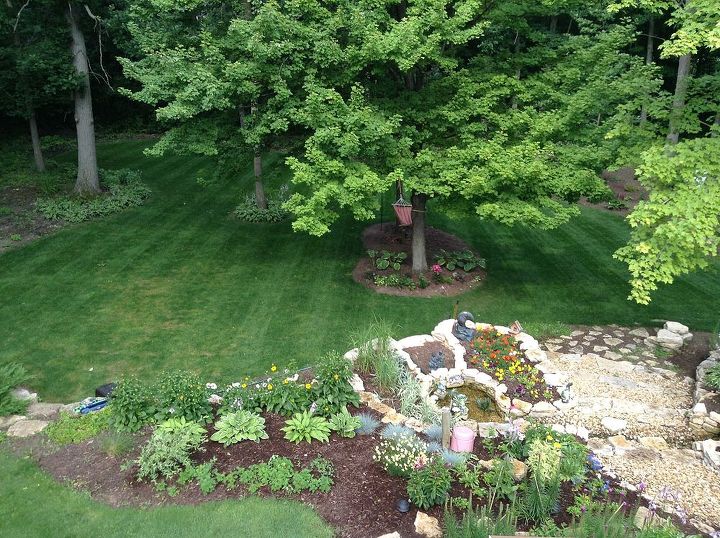 gardening midwest backyard summer, flowers, gardening, outdoor living, ponds water features