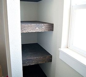 woodworking chunky wood shelves floating, bathroom ideas, diy, shelving ideas, small bathroom ideas, woodworking projects