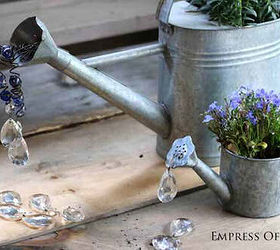 garden ideas watering can art planters, container gardening, flowers, gardening, repurposing upcycling