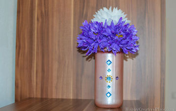 Glass Jar Into Pretty Vase