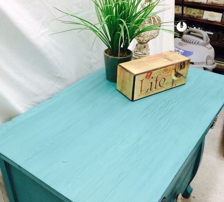 painted furniture side table turquoise, painted furniture