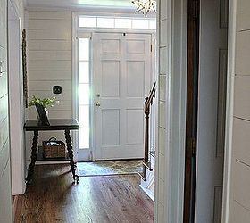 plastered to paneled entry, foyer, home decor, painting, stairs, wall decor
