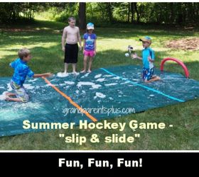 game summer hockey slipnslide kids, outdoor living