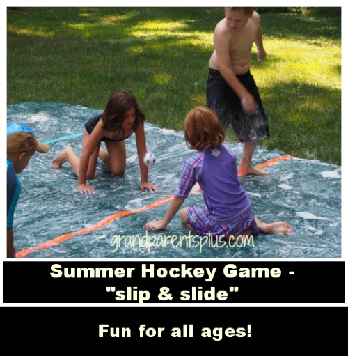game summer hockey slipnslide kids, outdoor living