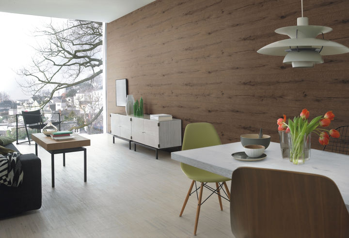 wallpaper faux finish images, wall decor, Bistre Lumber Faux Wood Wallpaper R2347
