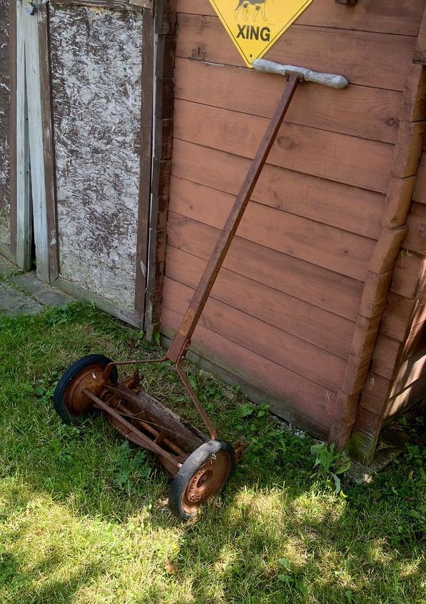 what can i do with a old reel lawnmower