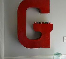 how to hang marquee letter wall large, how to, wall decor