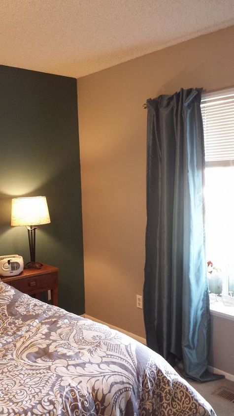 room makeover, bedroom ideas, decoupage, painting, wall decor, Unfortunately cant tell but its gray
