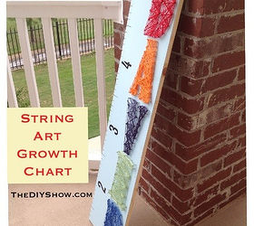 crafts string art growth chart, crafts, diy