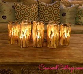 diy candleholders bamboo coastal, crafts, home decor, repurposing upcycling