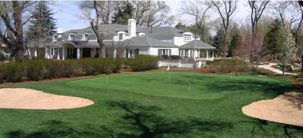 residential putting greens, outdoor living