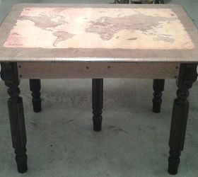rescue of a very sad old table, painted furniture