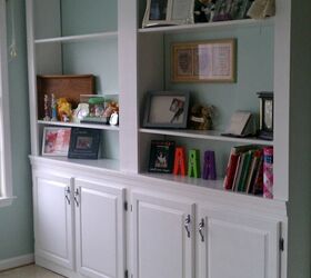 upcycle reuse furniture built in shelves, painted furniture, repurposing upcycling, shelving ideas