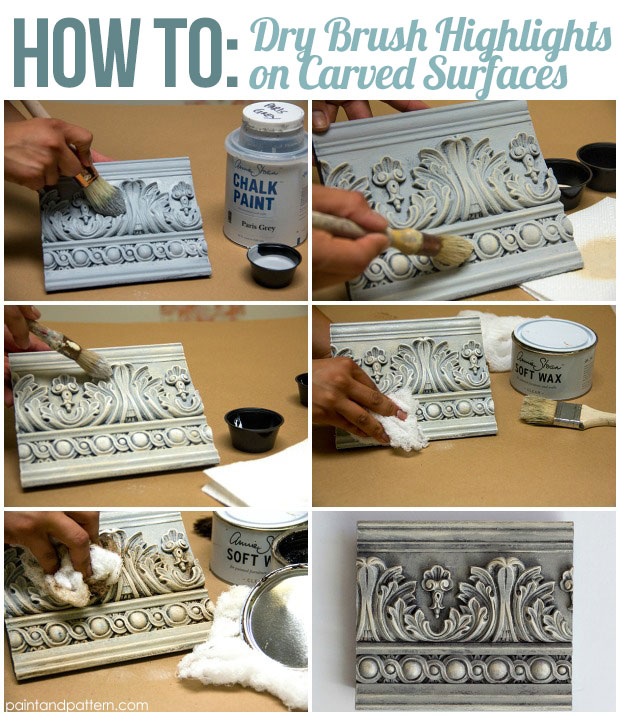 4 great chalk paint techniques for carved surfaces