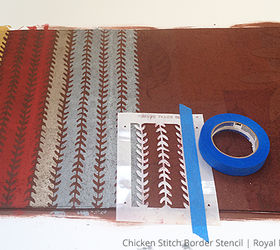diy stenciled door mat chicken tracks, crafts, flooring