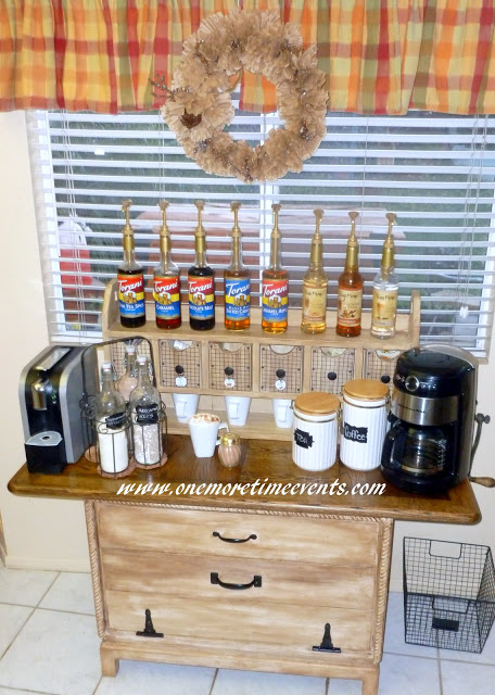 painted wood coffee station door repurpose, home decor, painted furniture, shelving ideas