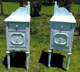 A Before and After Story: Upcycled Antique Vanity Nightstands