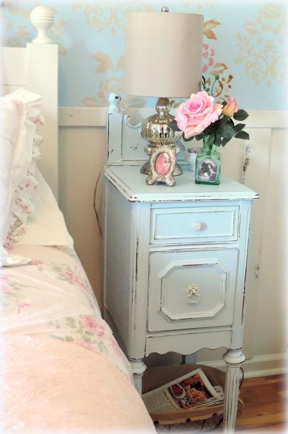 painted furniture upcycled antique vanity nightstands, painted furniture