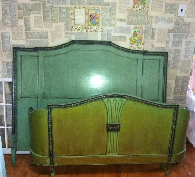 headboard upcycle daybed french thrifted