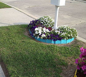 gardening tips flowers mailbox dying, flowers, gardening, landscape, lawn care, this was during the beginning of spring now have marigolds and they are dying