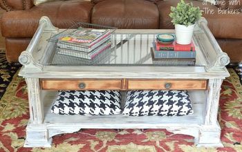 Coffee Table Makeover Using Homemade Chalk Finish Paint