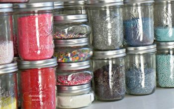 Using Mason Jars to Organize Your Cookie/Cupcake Sprinkles