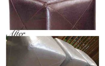 Check out our client's AWESOME reupholstered ottomans!!