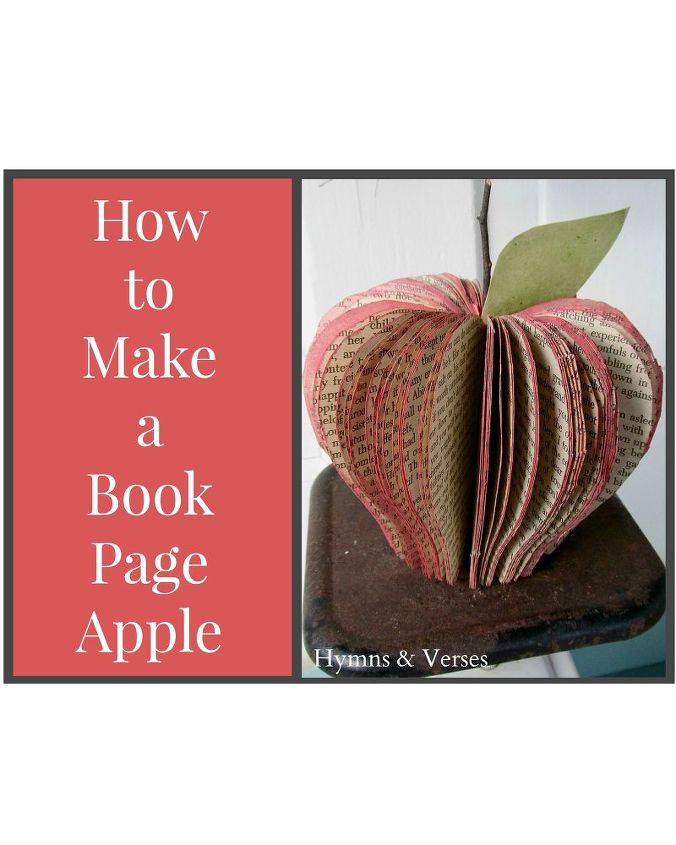 como hacer una manzana de pagina de libro