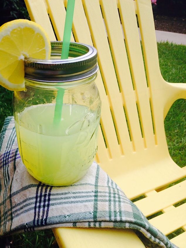 cute lemonade cart, outdoor furniture, painting, repurposing upcycling