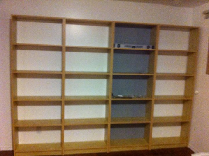 bookcase update, repurposing upcycling, shelving ideas