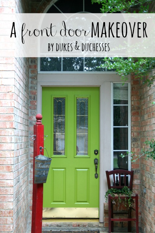 a front door makeover, curb appeal, doors, paint colors, painting