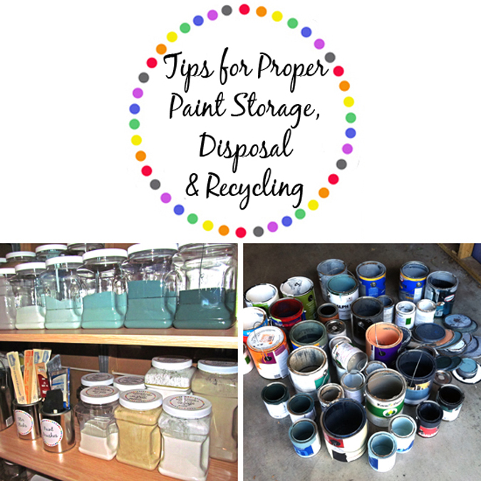 tips for proper paint storage disposal recycling, painting, storage ideas