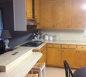 Help me with my kitchen strange layout with 3 doors in