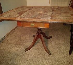 antique table wood vintage old identifcation informations, painted furniture