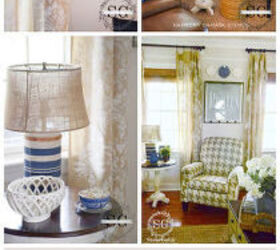 stencil sighting in budget decorating magazine, home decor, living room ideas, painting, window treatments