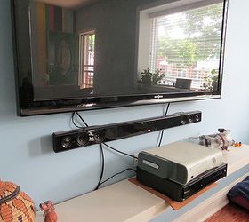 How to hide your television and cable wires, an easy DIY. - Flipping the  Flip