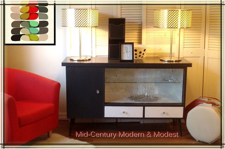painted furniture mid century retro makeover, home decor, living room ideas, painted furniture
