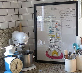 kitchen ideas framing towel art, crafts, home decor, kitchen design, Baking Corner