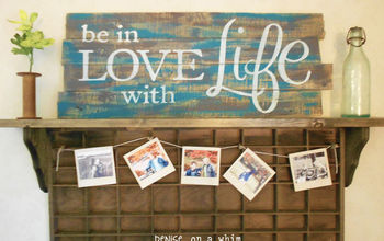Be in Love With Life Pallet Sign