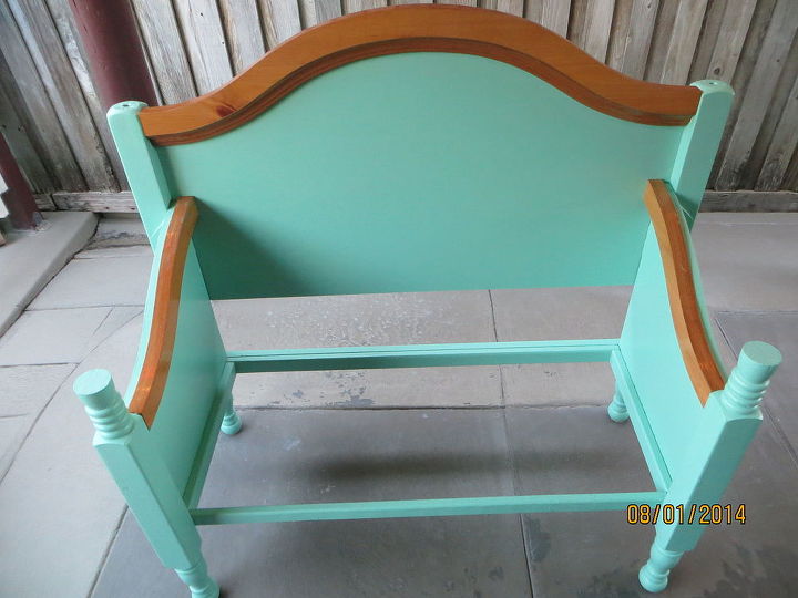 Bench Made From Old Bed Frame Hometalk