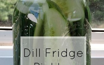 Dill Fridge Pickles For One