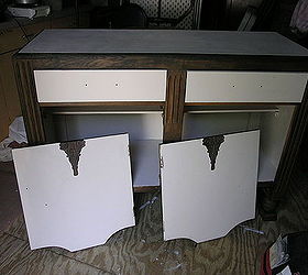 painted furniture sideboard thrift salvage, painted furniture