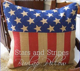 diy pillow pottery barn stars stripes, crafts, patriotic decor ideas
