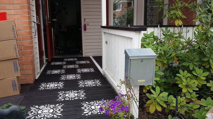 patio ideas front porch redo, outdoor furniture, outdoor living, porches, repurposing upcycling