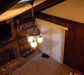 what to do with paneling in a dated living room, west wall the sliding doors go to the patio and are drafty